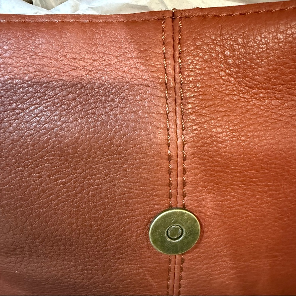 American Leather Co. Women's Leather Backpack - Chestnut Brown - Picture 6 of 12